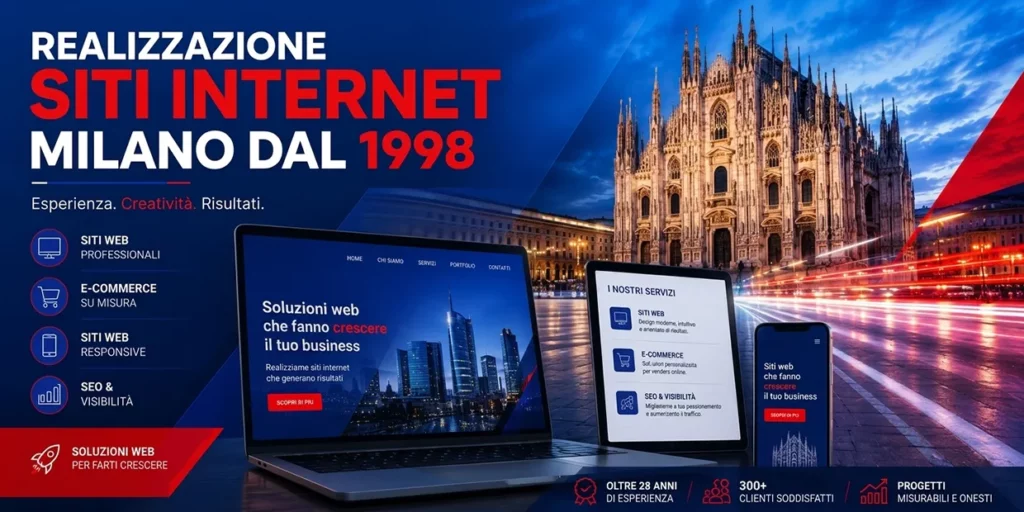 Realizzazione siti internet Milano - GOonNET dal 1998