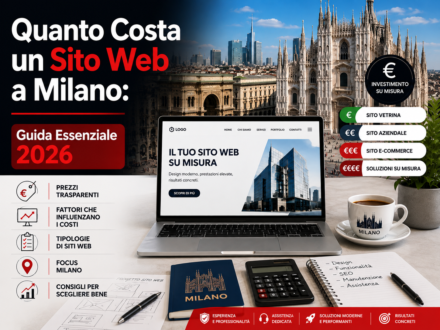 Quanto Costa un Sito Web a Milano Guida 2026